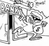 Dieb Ladrones Banca Delincuencia Dibujo Juvenil Malvorlage Thieves sketch template
