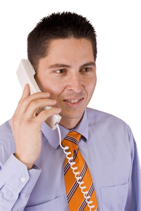 man talking stock photo image  summit talking telephone