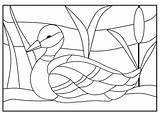 Vitral Mosaicos Vidrieras Aves Patrones sketch template