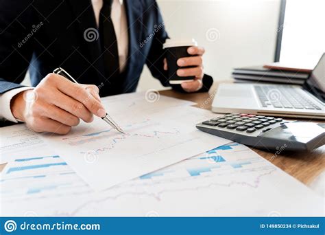strategy analysis concept businessman working financial manager