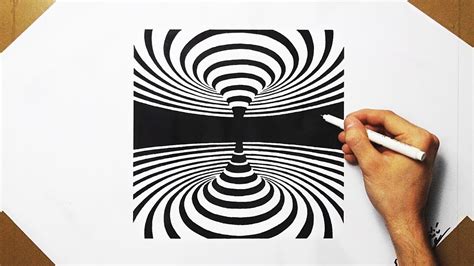 Satisfying Video 3d Optical Illusion Drawing Spiral Energy Teleport