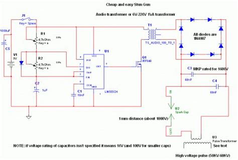 high voltage stun gun circuit  tranformer making info eletronica pinterest high