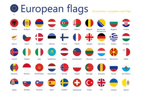 european countries flags   icons creative market