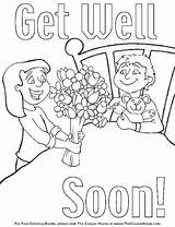 Well Soon Coloring Pages Cards Card Better Feel Printable Kids Please Sheets Thank Color Enjoy Adult Getcolorings Deck Print Also sketch template
