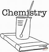 Coloring Pages Chemistry Science Printable Lab Crafts Chemical Color Popular sketch template