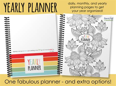 yearly planner organize  days
