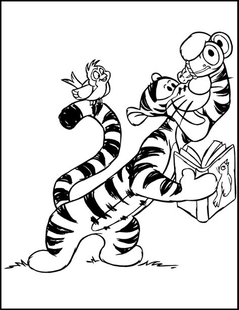 coloring pages tigger