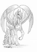 Pages Pegasus Friesian sketch template