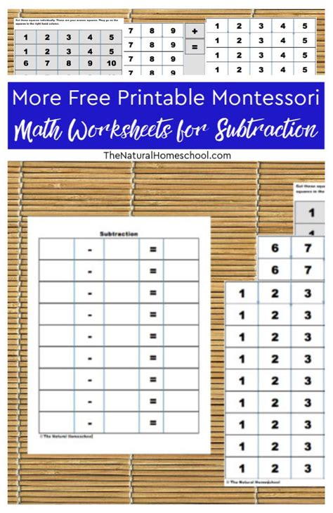 grade montessori worksheet