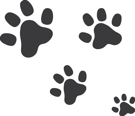 pawprint clipart trail paw print clipart transparent background hd png