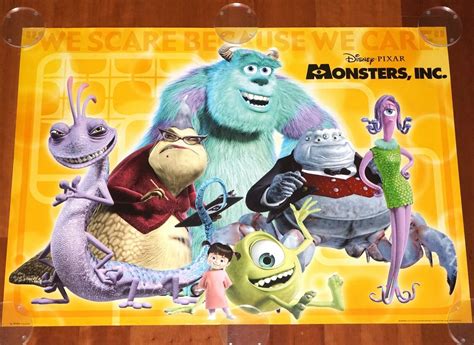 original  poster monsters   commercial disney pixar boonsart shop