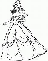 Coloring Disney Pages Belle Princess Printable Bell Library Clipart sketch template