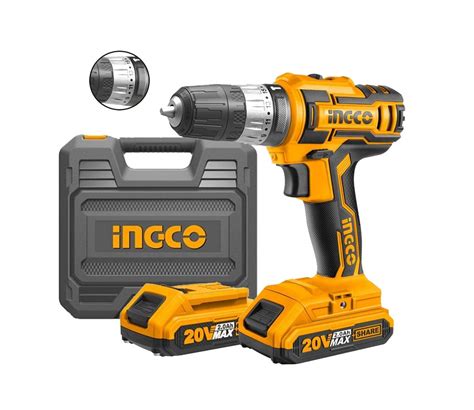 ingco lithium ion cordless hammer impact drill    batteries