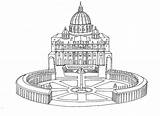 Vatican Vaticano Rome Watykan Kolorowanka Christianity Papes Maluchy Kolorowanki Catecismo Thunder Yellowimages Drukuj sketch template