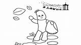 Iggle Piggle Colouring Pages Jardin Reves sketch template