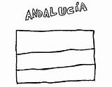 Andalusia Bandiera Colorir Drapeau Bandeira Andaluzia Andalousie Bandera Coloriage Dibuix Line Coloringcrew Acolore Dibuixos Coloritou sketch template