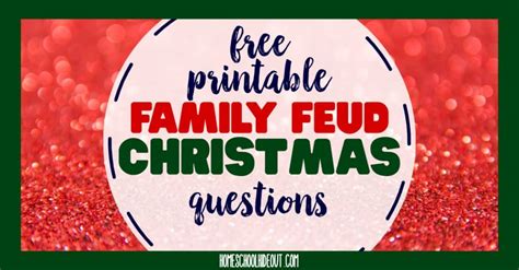 printable family feud christmas questions  amazing