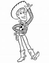 Coloring Woody Cartoon Story Pages Toy Disney sketch template
