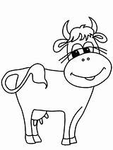 Cow Christmas Cliparts Coloring Pages Cows Kids sketch template