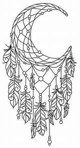 Dreamcatcher Colouring Moon Coloring Pages Choose Board Unique sketch template