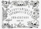 Ouija Board A4 Etsy Print Desde Guardado sketch template