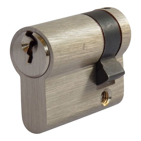 satin nickel mm mmmm euro profile single cylinder lock barrel keyed alike pass