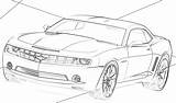 Camaro Ss Chevelle Coloring Drawings Car Pages Colorir Desenho Template Hotwheels sketch template