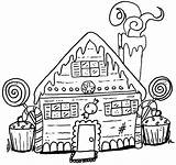 Hansel Gretel Para Colorear Dibujos House Candy Drawing Coloring Pages Digis Template Getdrawings Crafter Scraphappy Paper sketch template
