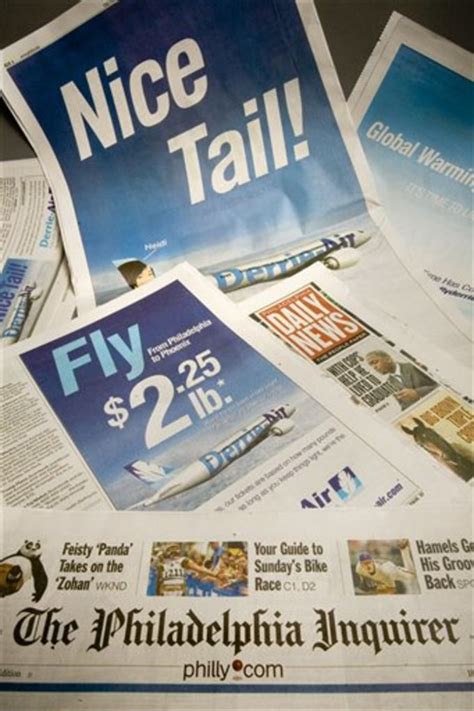 papers run ads about fake airline derrie air
