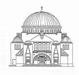 Synagogue Coloring Kids Pages Sheets Building Template Sketch sketch template