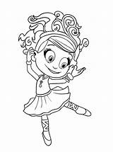 Luna Petunia Coloring Pages Happy Dancing sketch template