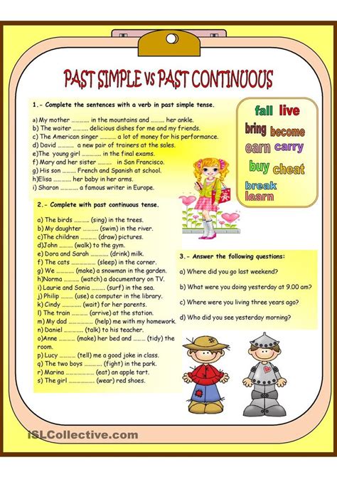 simple  continuous learn  practise english