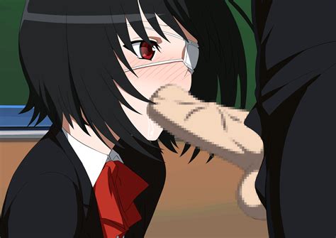 rule 34 animated another black hair blush bow censored