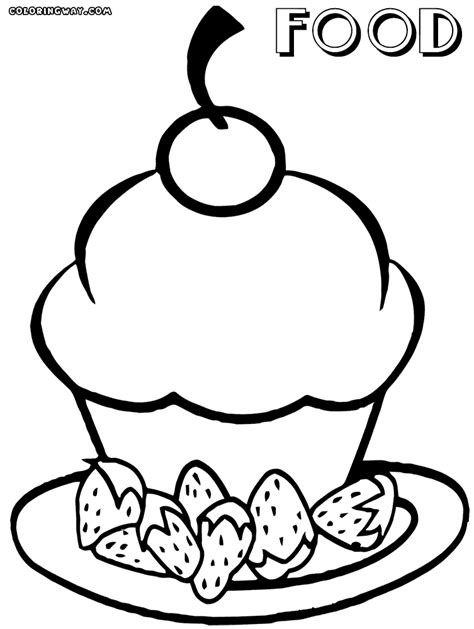 cute food coloring pages coloring pages    print