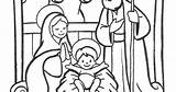 Coloring Pages Pesebre Nativity Scene Christmas Kids sketch template