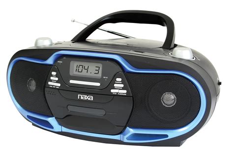 portable mpcd player amfm stereo radio usb input naxa electronics