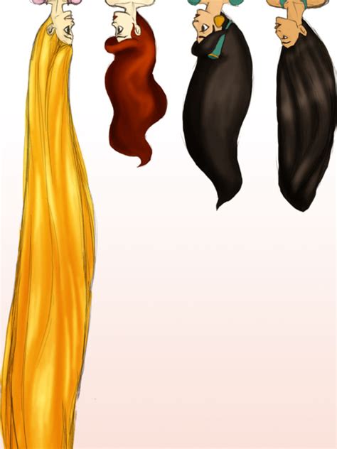 Hair Lengths Disney Princess Fan Art 27914696 Fanpop