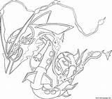 Rayquaza Coloring Mega Pages Omega Alpha Printable Rubis Saphir Et Print sketch template