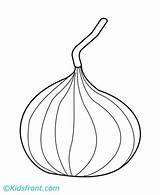 Coloring Pages Garlic Kids sketch template