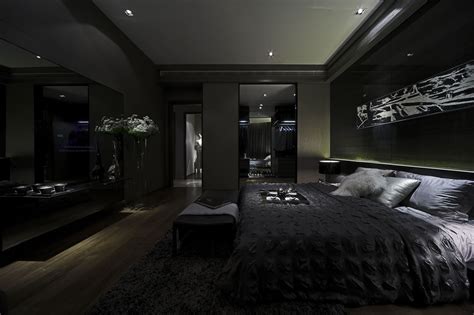 all black house interior