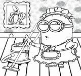 Kids Coloring Pages Year Olds Printable Drawing Minions Minion Color Cleaning Chores Doing Girls Sheets Clean Book Preschool Fancy Dress sketch template