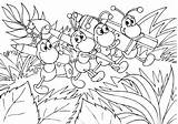 Ants Coloring Marching Tlingit sketch template