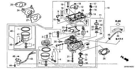hp honda engine parts diagram