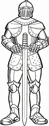 Armor Knights Ritter Medieval Coloringsun sketch template