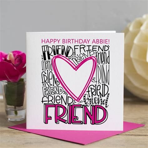 Best Friend Birthday Card By Lisa Marie Designs