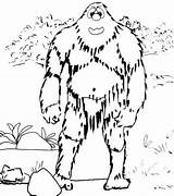 Yeti Abominable sketch template