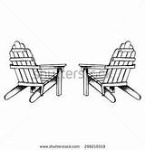 Adirondack Chair Clipart Chairs Beach Drawing Line Vector Coloring Clip Back Lawn Outdoor Pages Sketch Logo Search Furniture Decor Silhouette sketch template