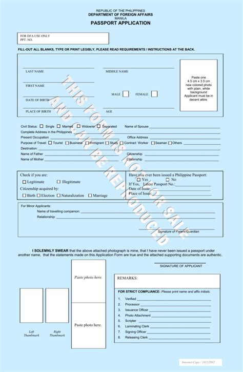 passport requirements   time applicants
