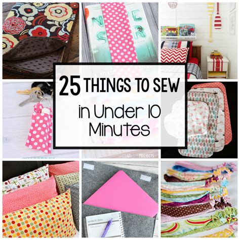 easy sewing projects    sew    minutes