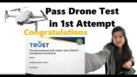 passing  faas drone pilot test  recreational uas safety test trust anajo youtube
